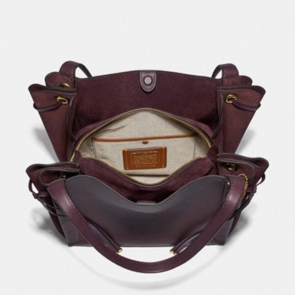 ❤️SOLD❤️ Coach Harmony Hobo Mixed Leather Suede - Picture 6 of 16